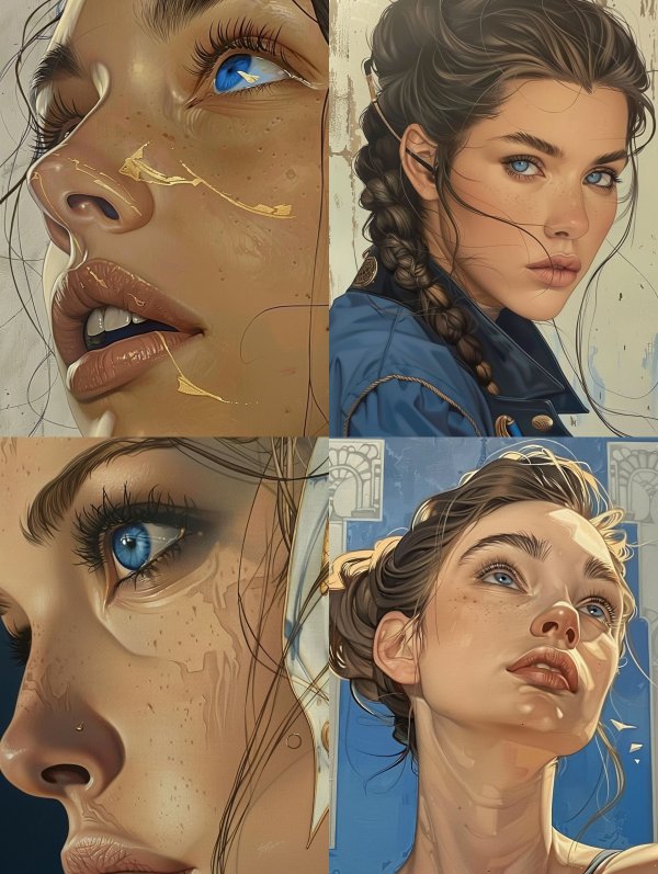 Golden Gaze: A Study in Blue Eyes