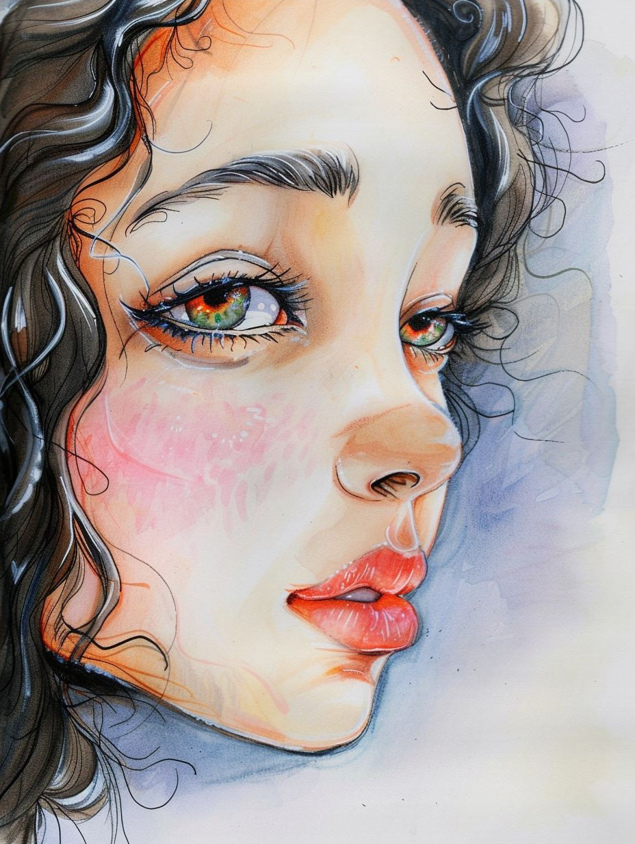 Ethereal Gazes: A Study of Feminine Beauty - Image 4