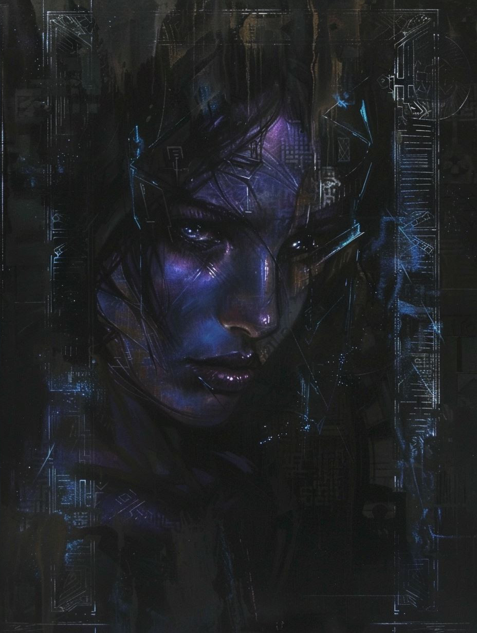 Cybernetic Shadow Portrait - Image 4