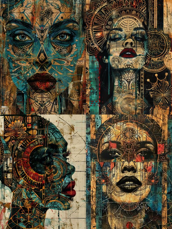 Mystic Ethereal Tribal Portraits