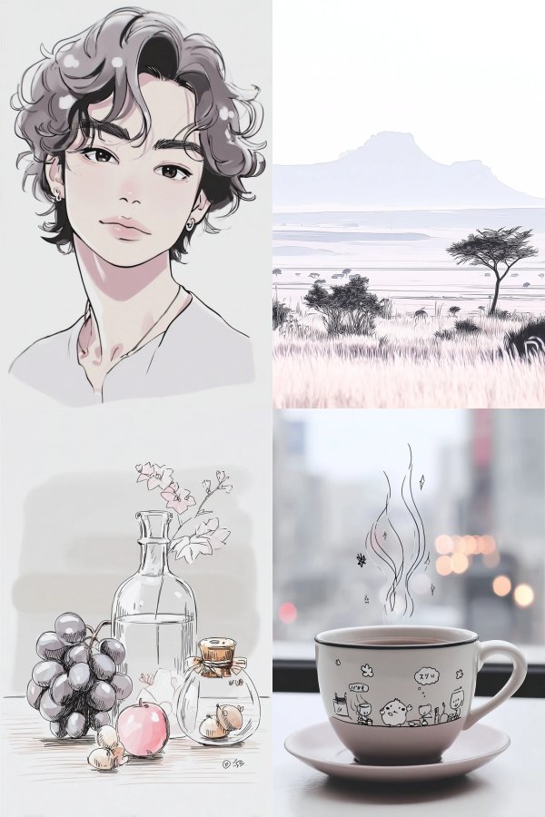 Serene Sketches of Life and Nature