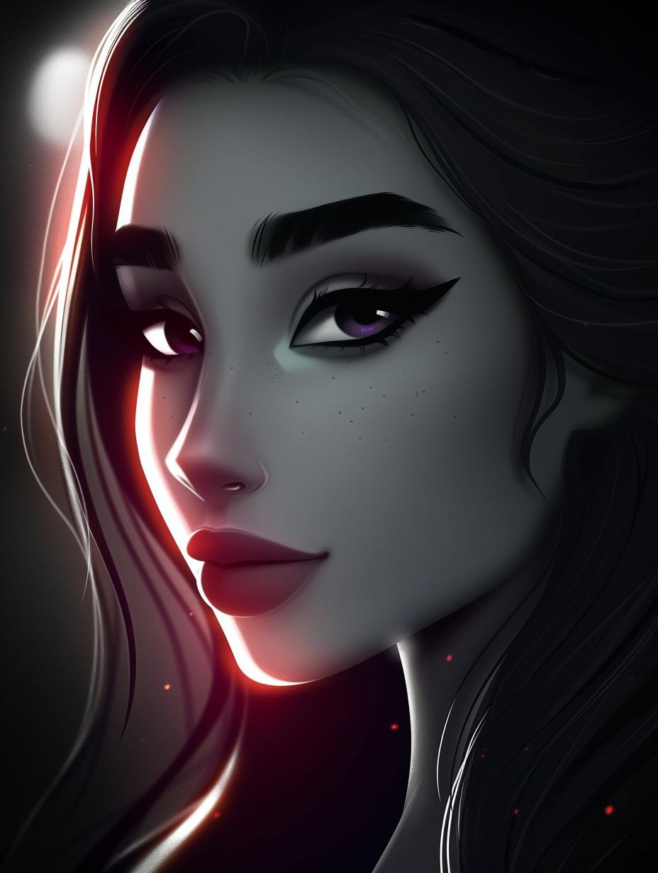 Neon Dreams: Digital Portraits of Ethereal Women - Image 2