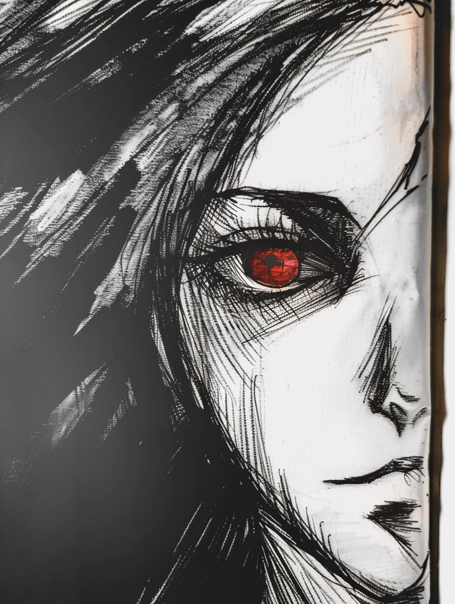 Dark Sketch Crimson Gaze - Image 2