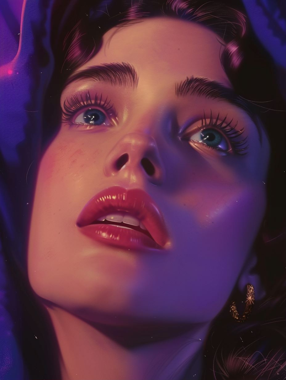 Neon Dreams: Ethereal Portraits - Image 1