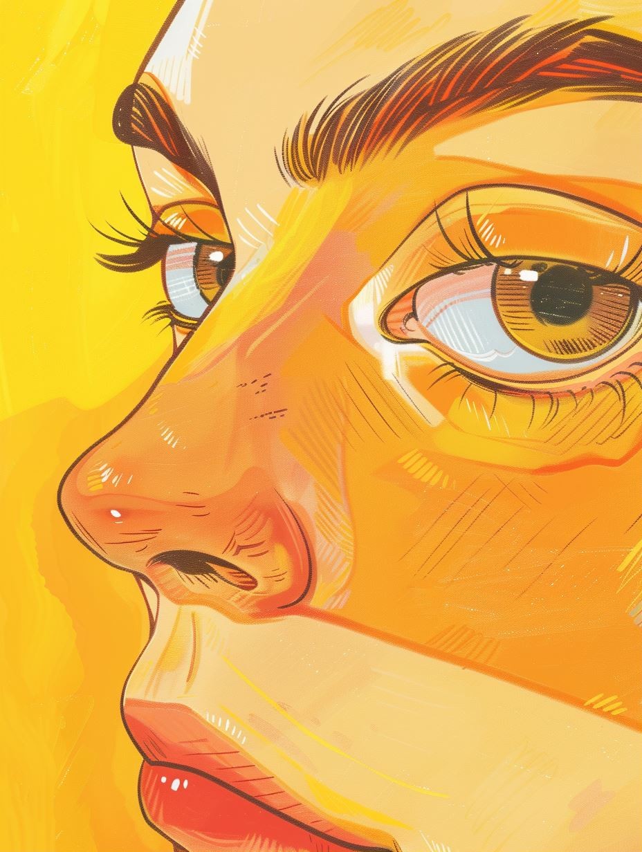 Golden Hour Pop Art Portrait