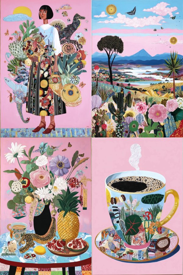 Botanical Dream Collage