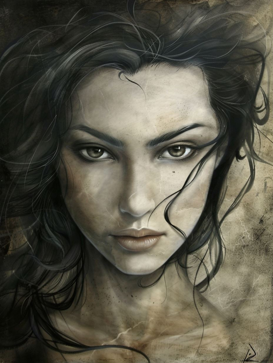 Ethereal Visions of Dark Feminine Beauty - Image 1