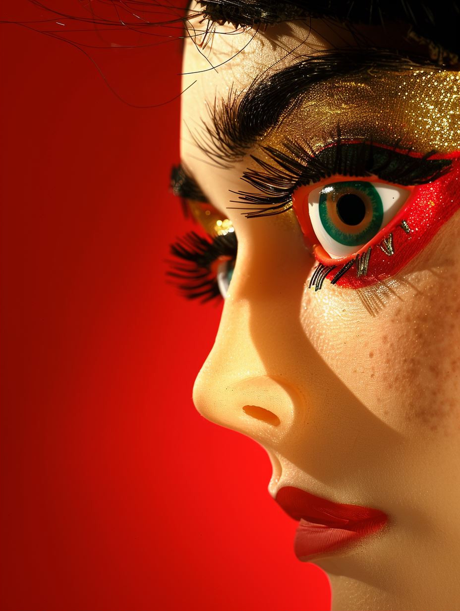 Surrealist Paper Doll Portrait - Image 2