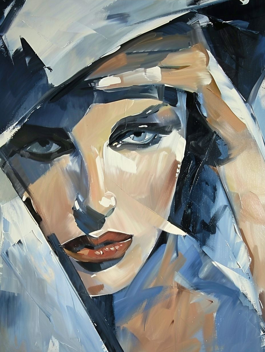 Fragmented Elegance: A Study of Four Faces - Image 3