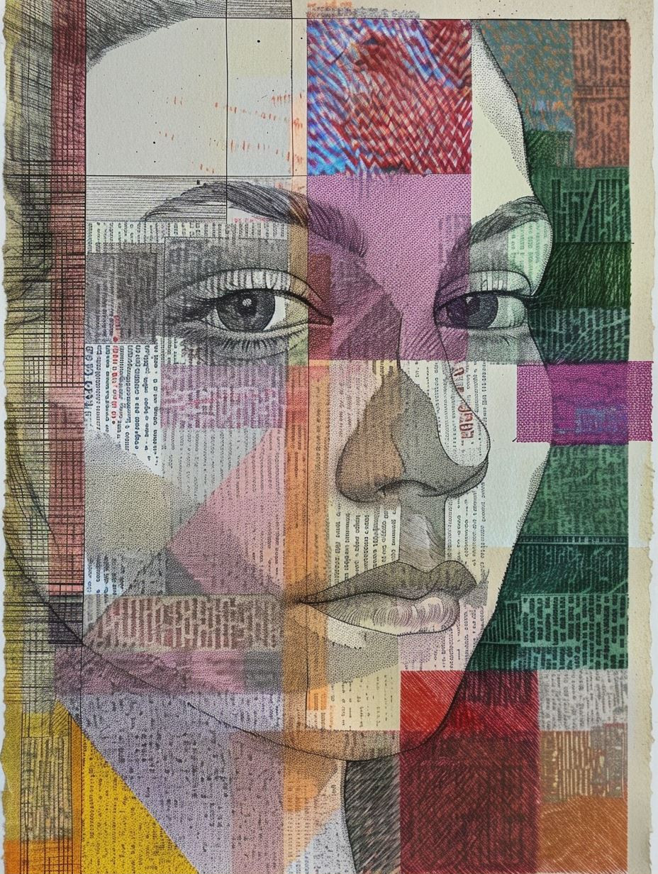 Fragmented Visions: A Study in Cubist Portraits - Image 1