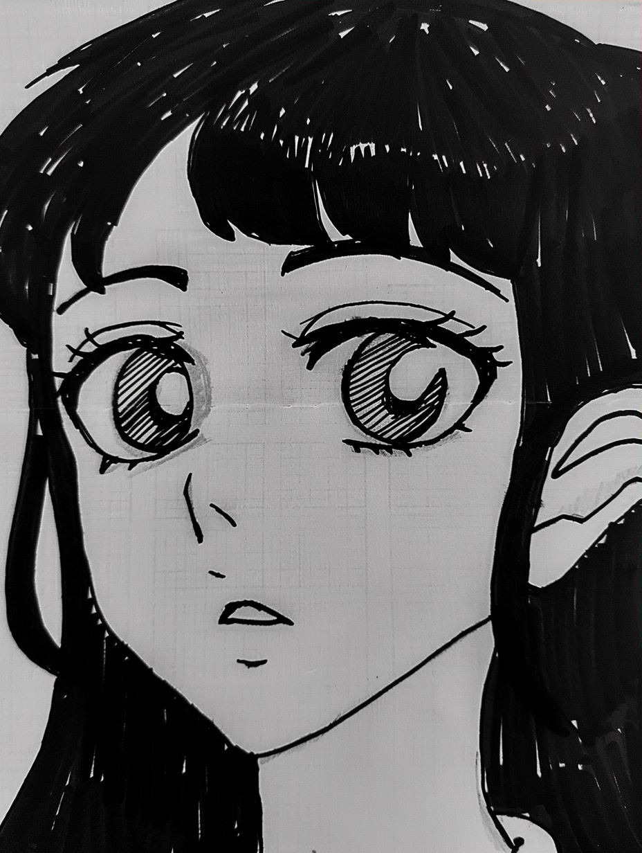 Cosmic Gaze Anime Portrait - Image 3