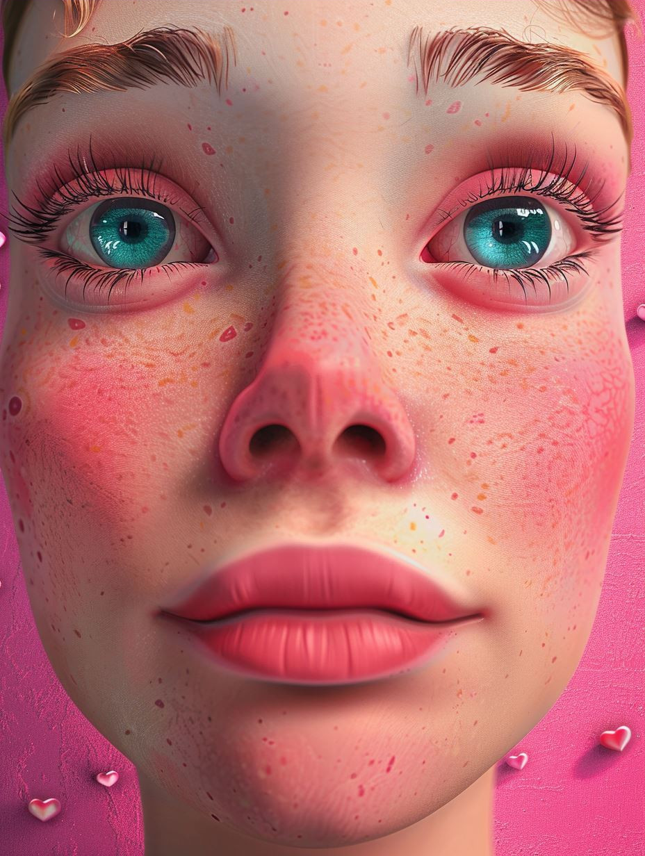 Ethereal Pink Surrealist Portraits - Image 3