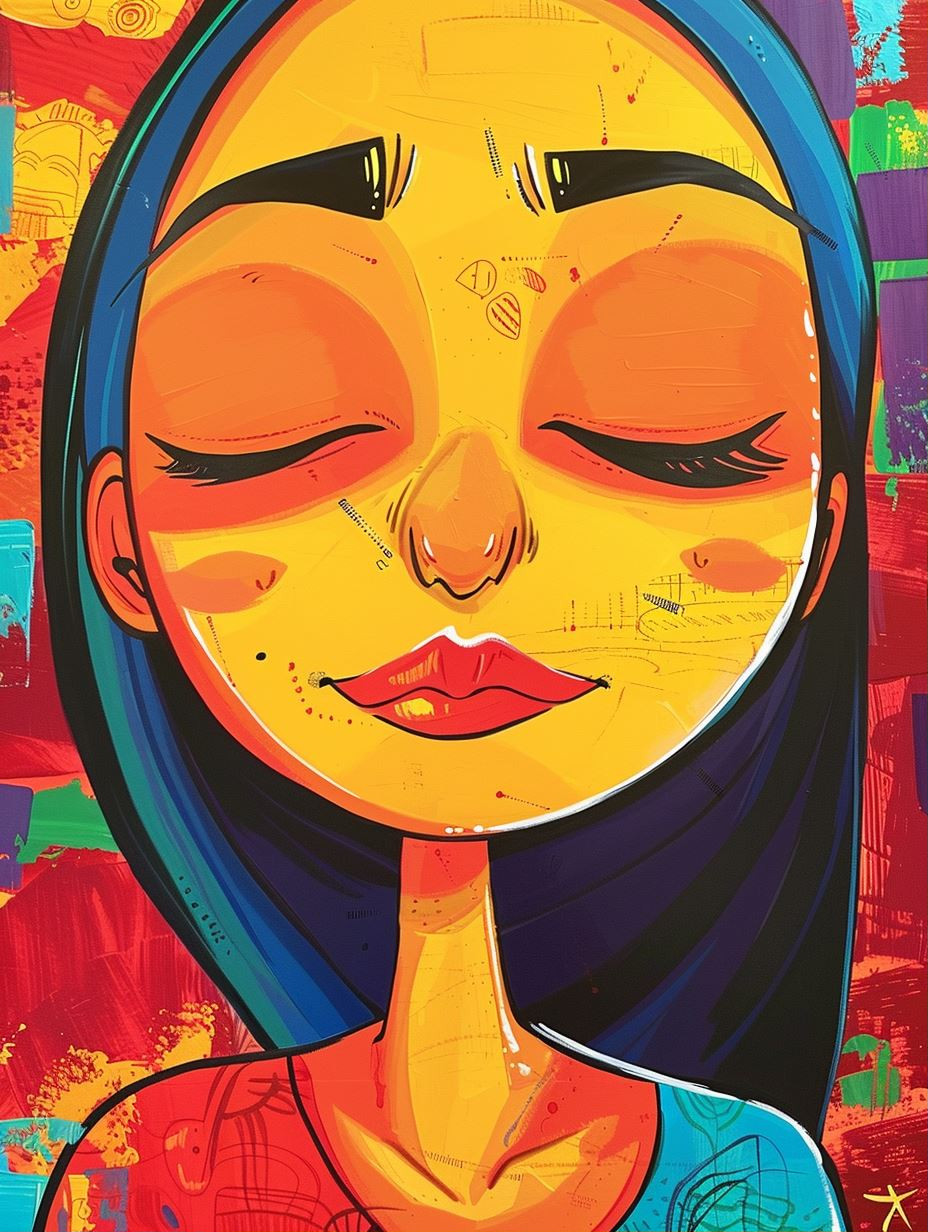 Vibrant Stylized Female Portraits - Image 1