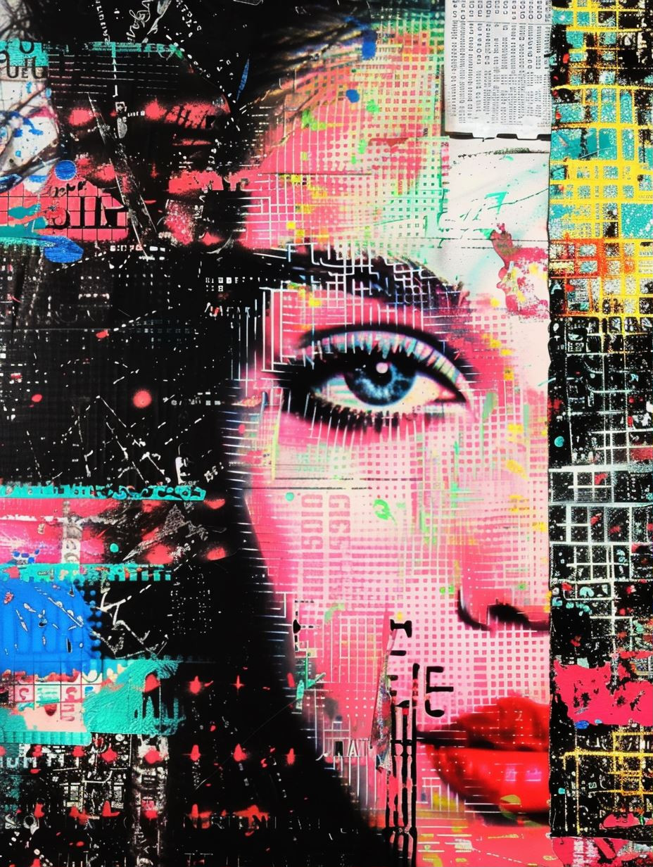Digital Glitch Portrait Fusion - Image 1