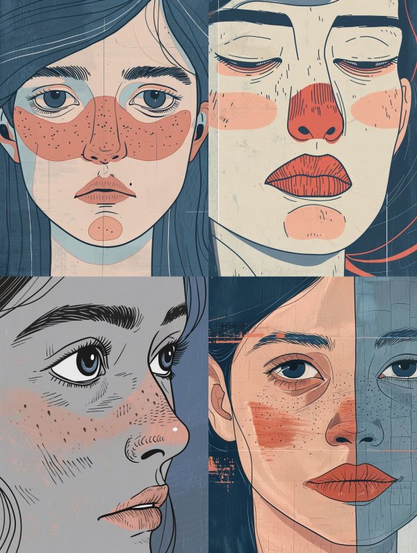 Modern Stylized Portrait Art Study