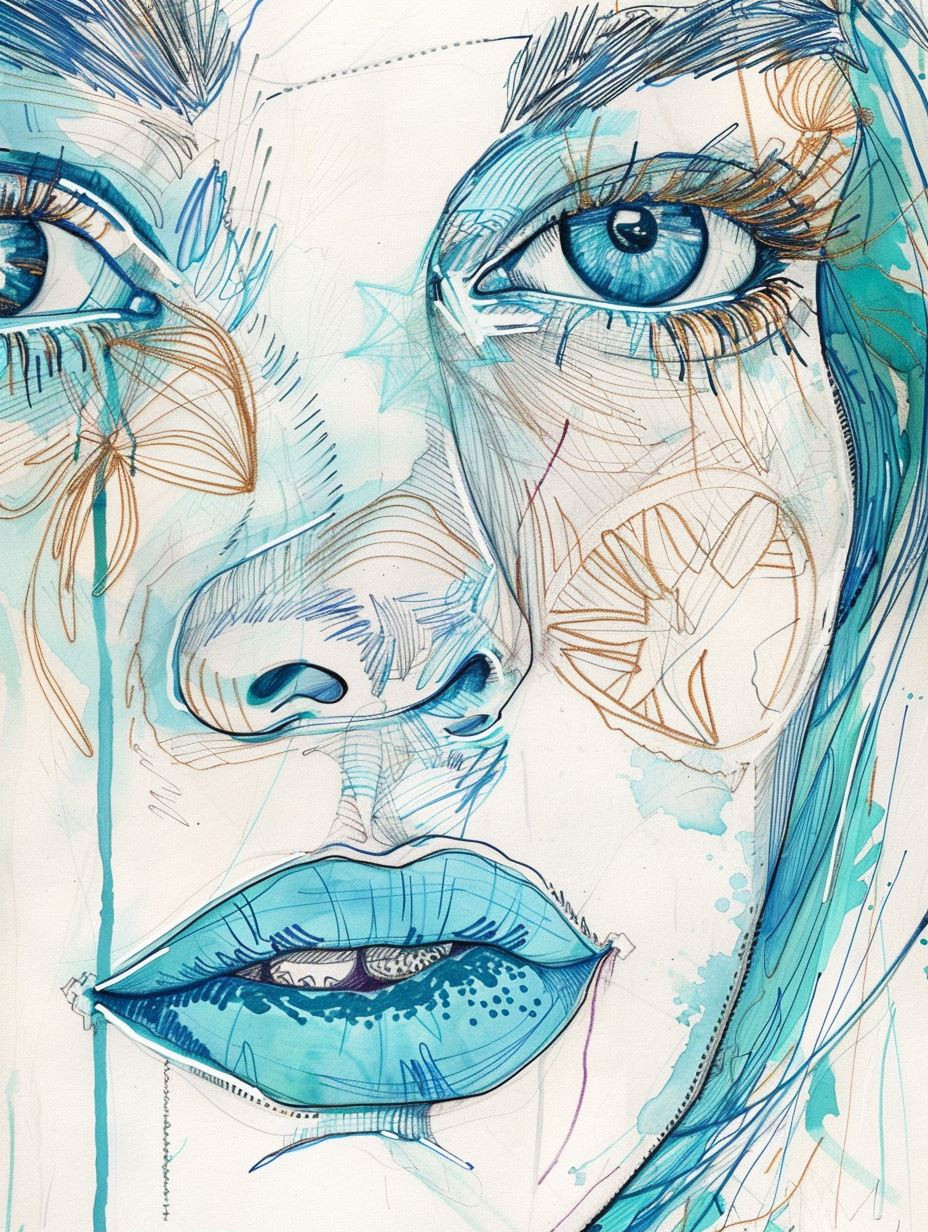 Fragmented Azure Portrait Studies - Image 1