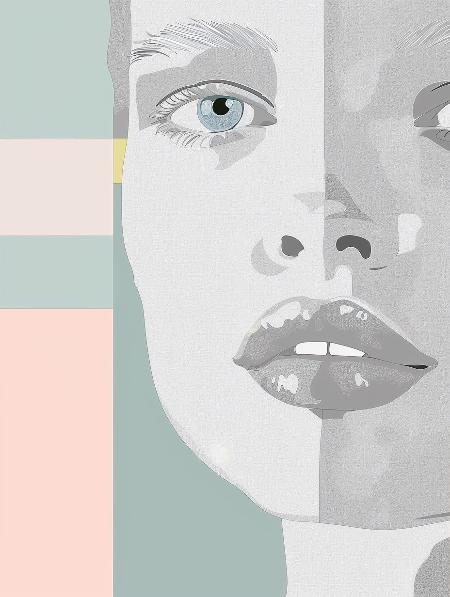 Fragmented Prism Portrait Study - Image 3