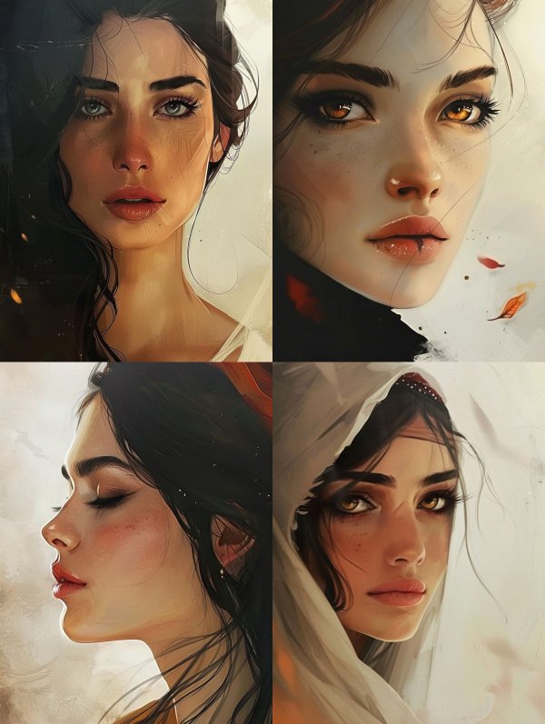 Ethereal Portraits of a Mysterious Woman