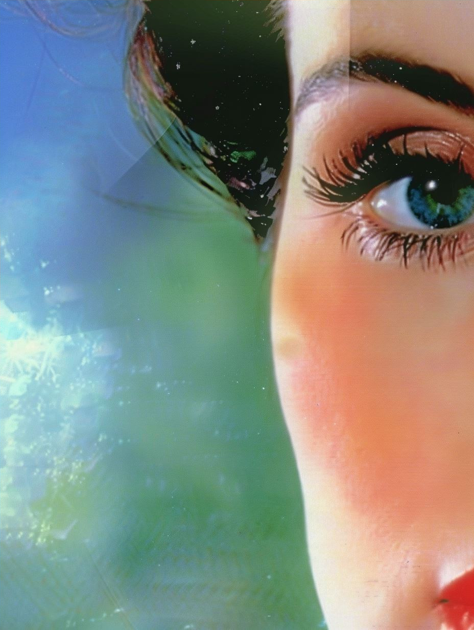 Ethereal Gazes in a Dreamy Collage - Image 4