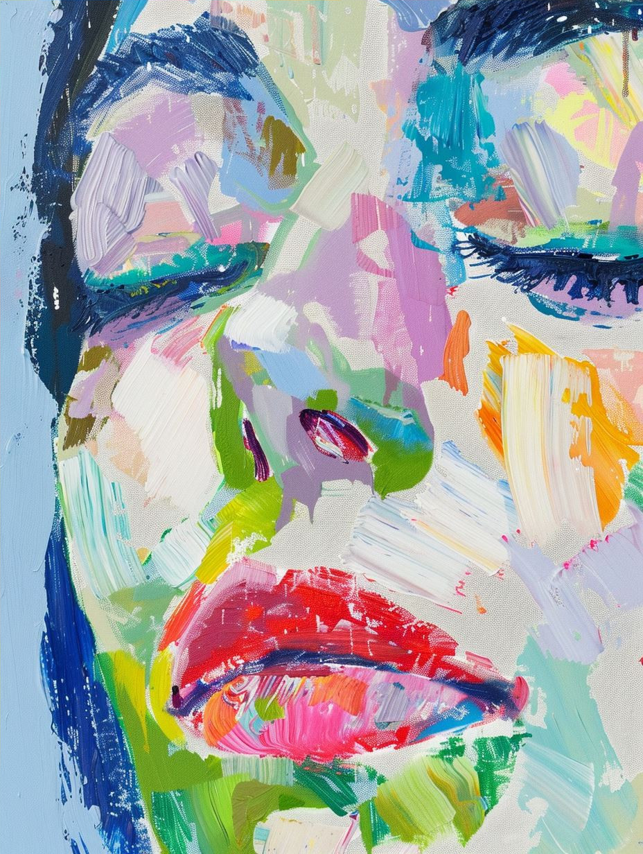 Abstract Pastel Portrait Expression - Image 4