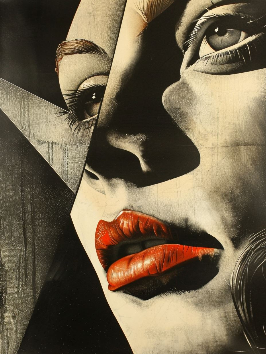 Fragmented Noir Elegance - Image 1
