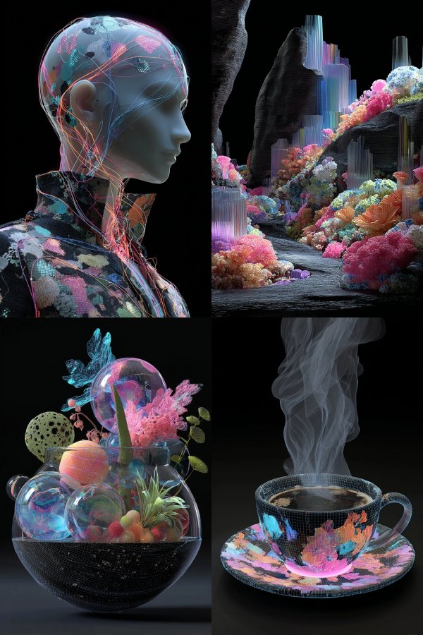 Neon Dreams: A Digital Surrealist Journey
