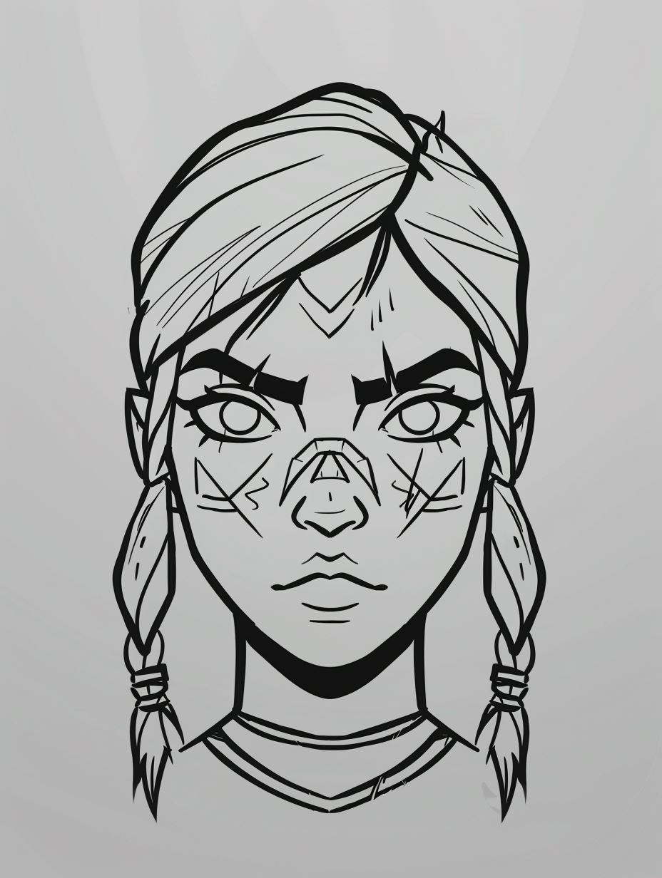 Geometric Portrait Study Sketches - Image 2
