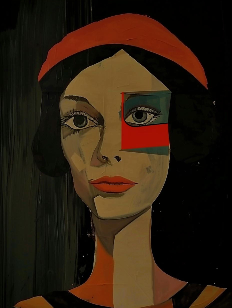 Modernist Female Portrait Study - Image 3