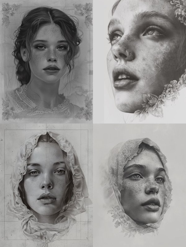 Ethereal Whispers in Monochrome