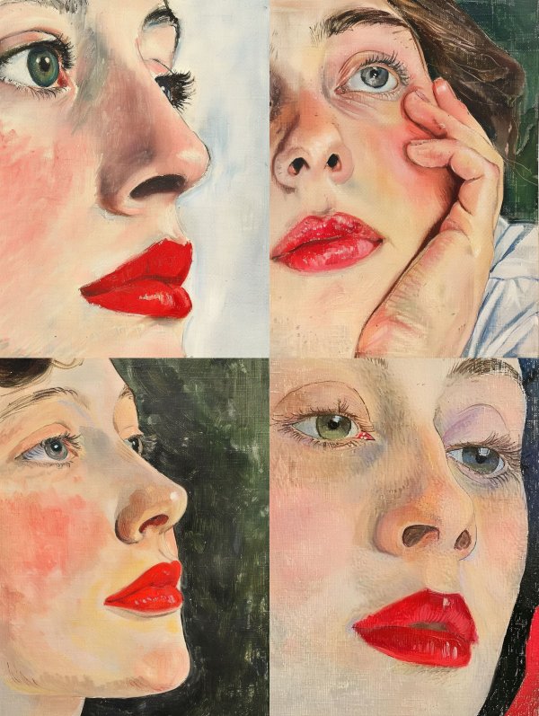Four Perspectives of a Painted Gaze