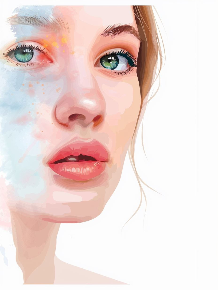 Ethereal Watercolor Portraits of a Woman - Image 3
