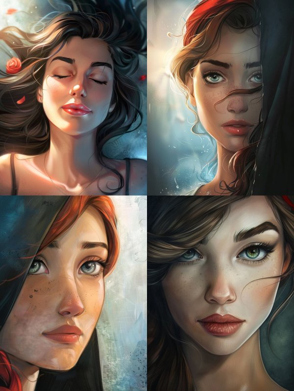 Ethereal Visions of Feminine Beauty