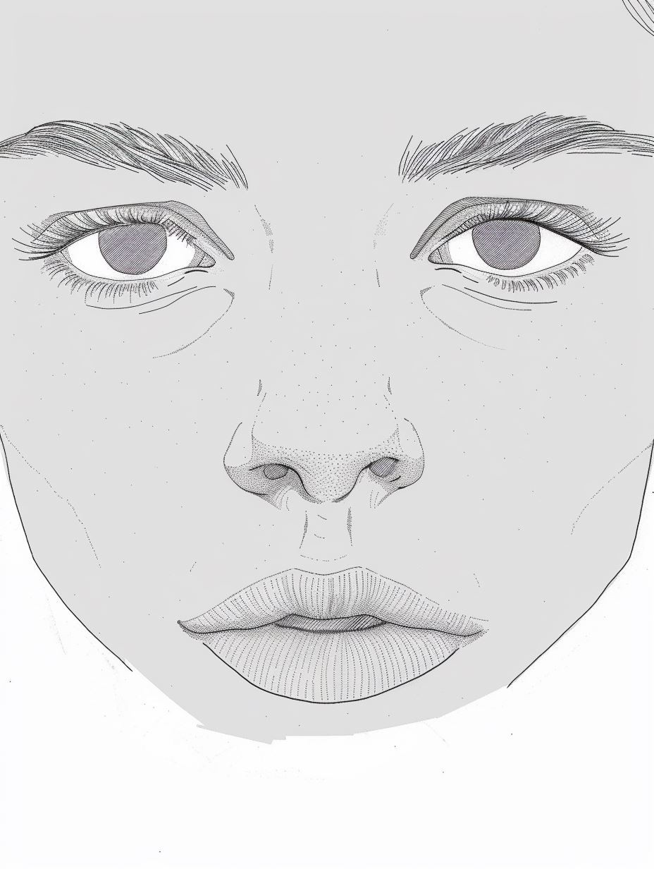 Minimalist Graphite Portrait Study - Image 3