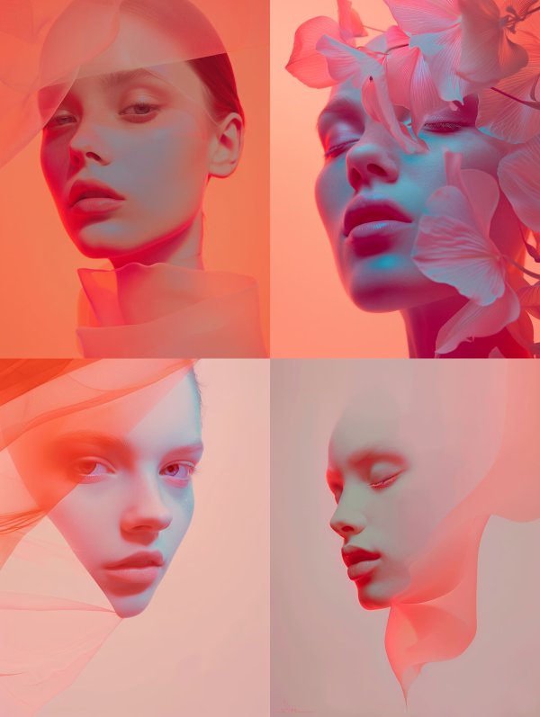 Neon Dreams: A Study in Ethereal Light