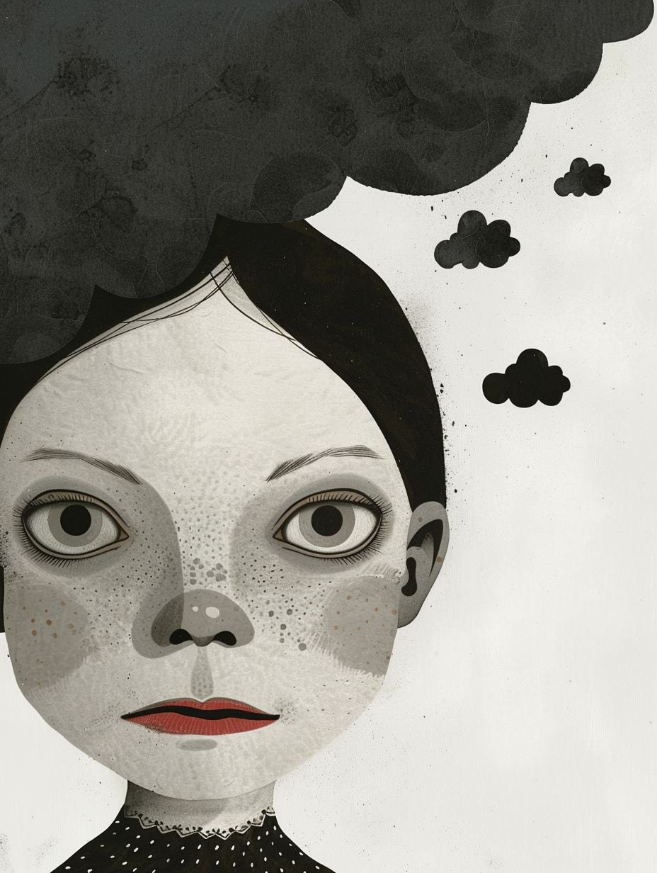 Melancholy Gazes in Monochrome - Image 3