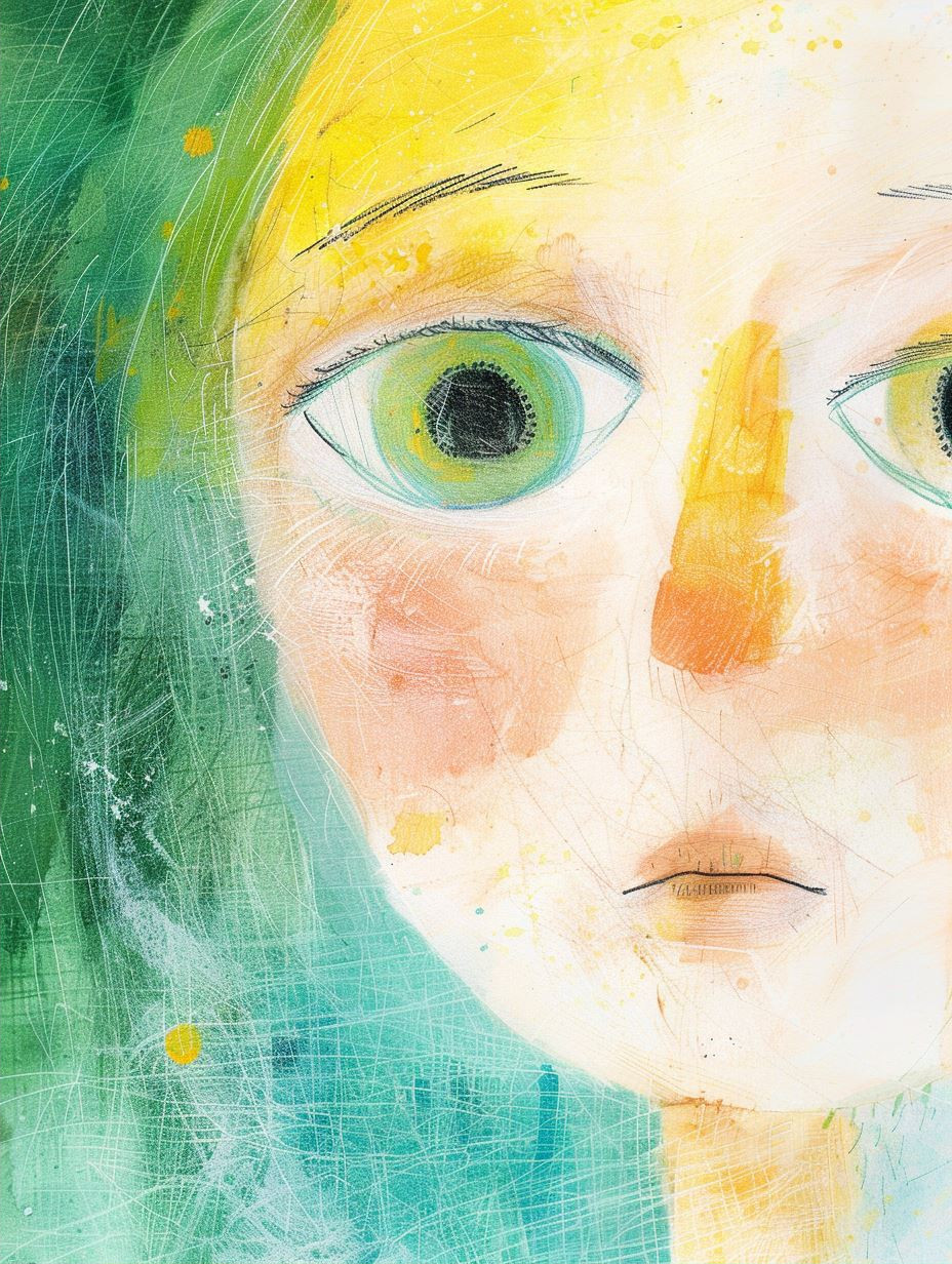 Whimsical Pastel Portrait Study - Image 2