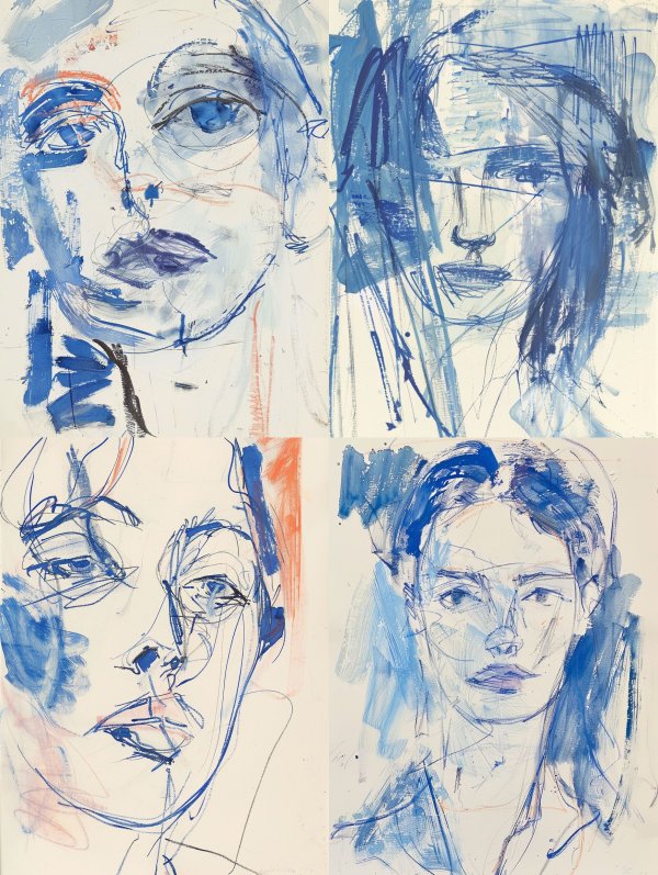 Azure Dreams Ethereal Portrait Studies