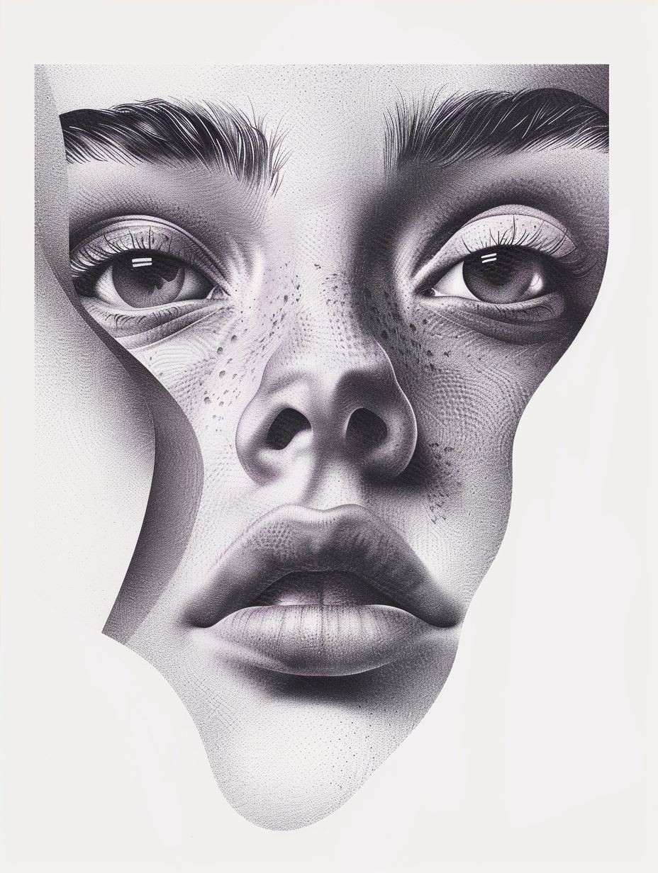 Vibrant Surrealist Portrait Fusion - Image 4