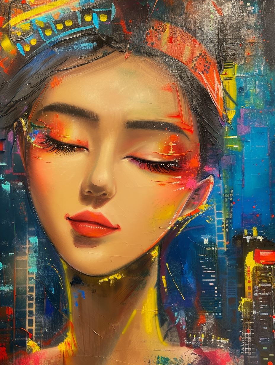 Cybernetic Visions: A Digital Portrait Quad - Image 4