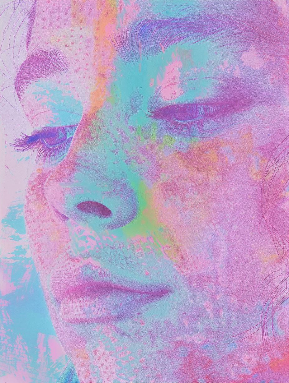 Neon Dreams Pastel Portraits - Image 4