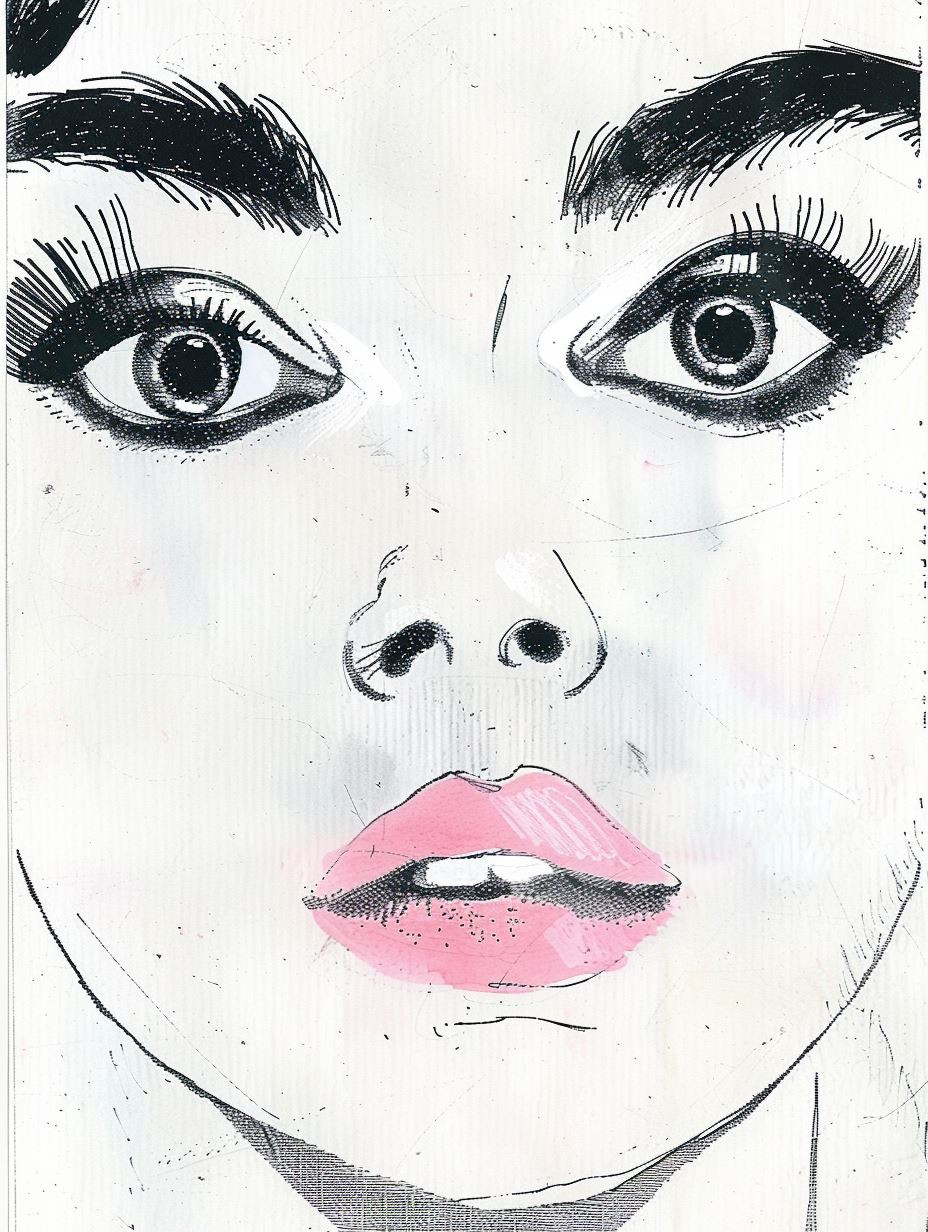 Vibrant Modern Portrait Study - Image 1