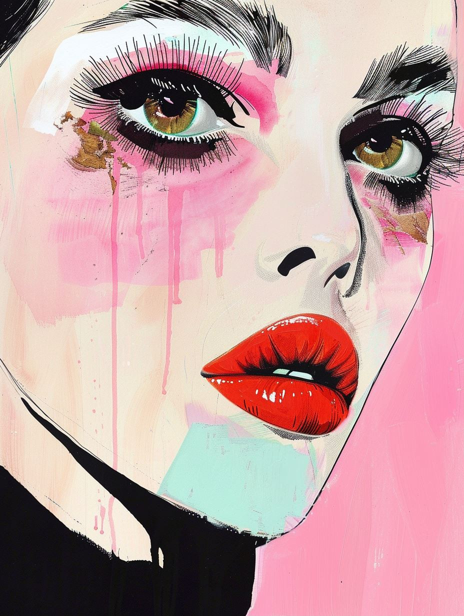 Melancholic Modern Portrait Art - Image 1
