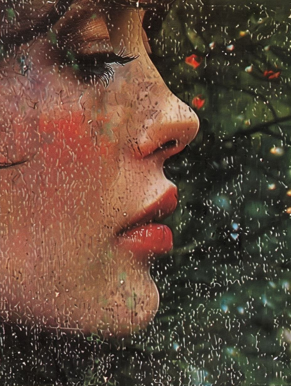 Vintage Freckled Portrait in Lace - Image 2