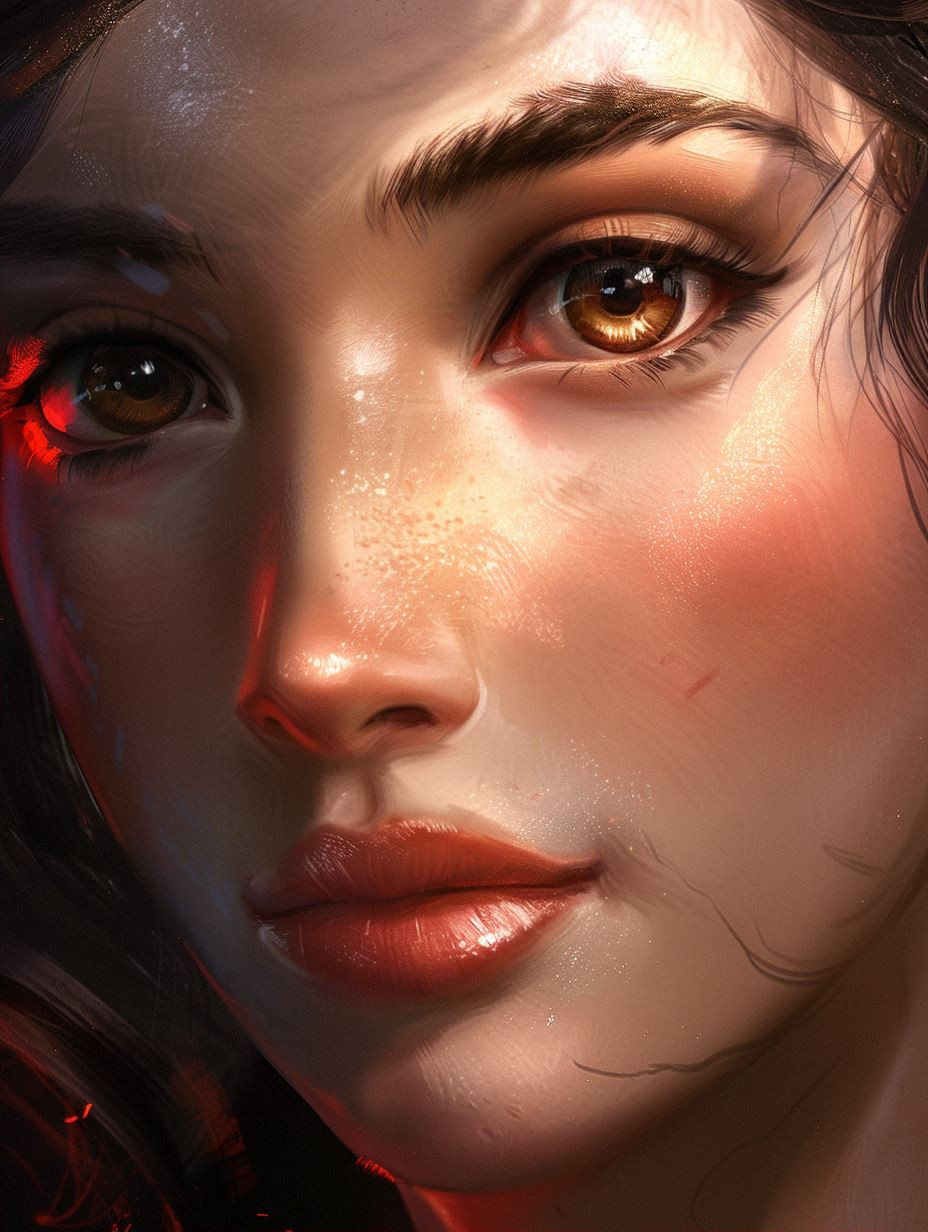 Ember Gaze Cinematic Portrait - Image 2