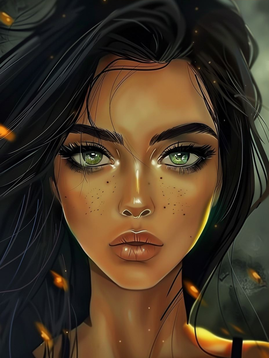 Ethereal Glow: Digital Portraits of Mystical Beauty - Image 3