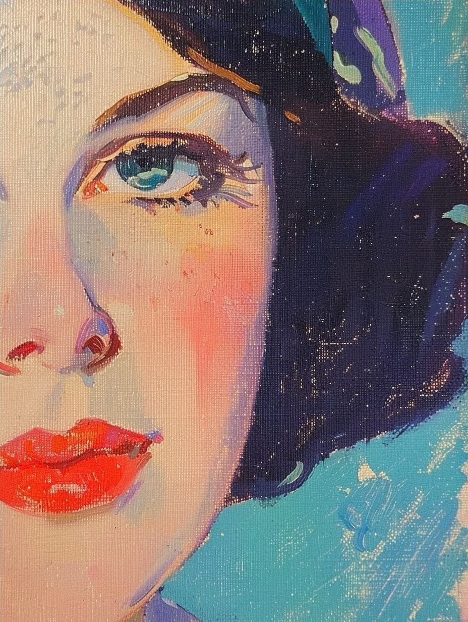 Vibrant Modernist Portrait Studies - Image 4