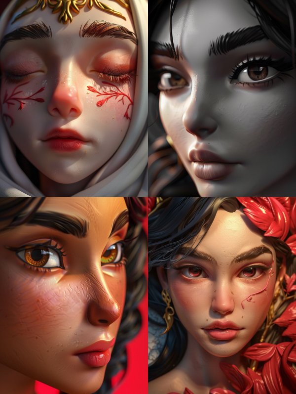 Celestial Ethereal Floral Portrait