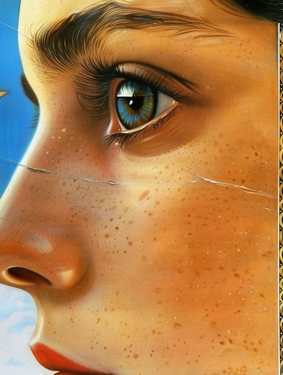 Fractured Gaze of Golden Light - Image 1