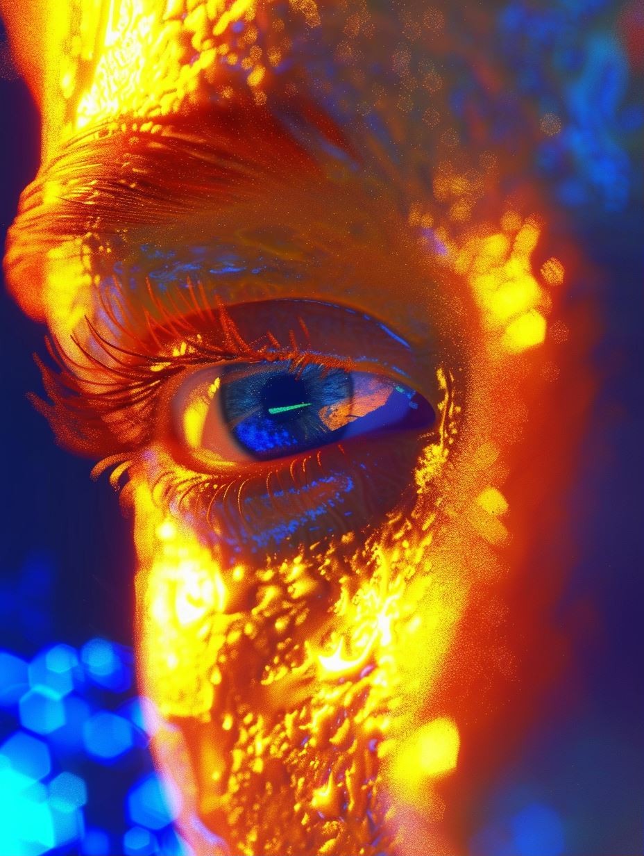 Molten Gold Cosmic Gaze