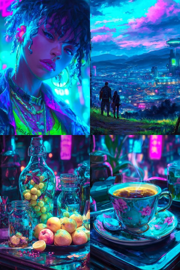 Neon Cyberpunk Muse